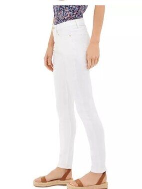 Michael Kors Women's White Skinny Jeans High-Waisted Comfort Size 10 .